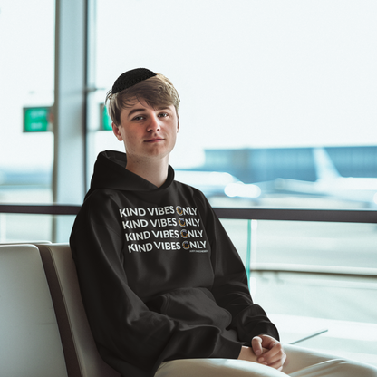 Kind Vibes Only - Black Hooded Sweatshirt